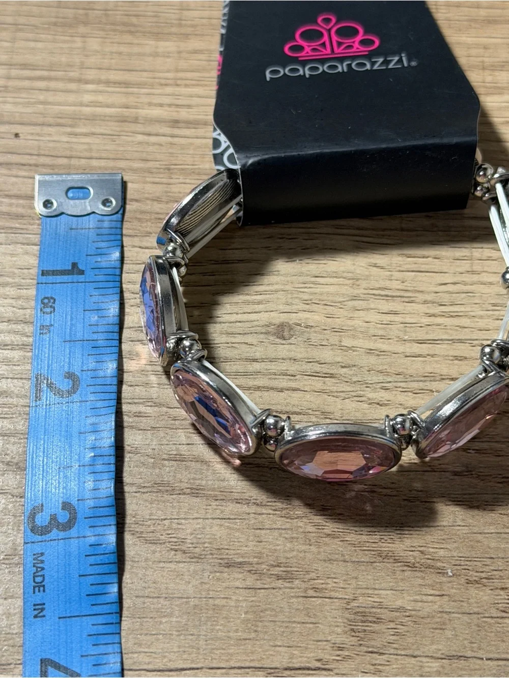 paparazzi Silver Linked Stretch Bracelet